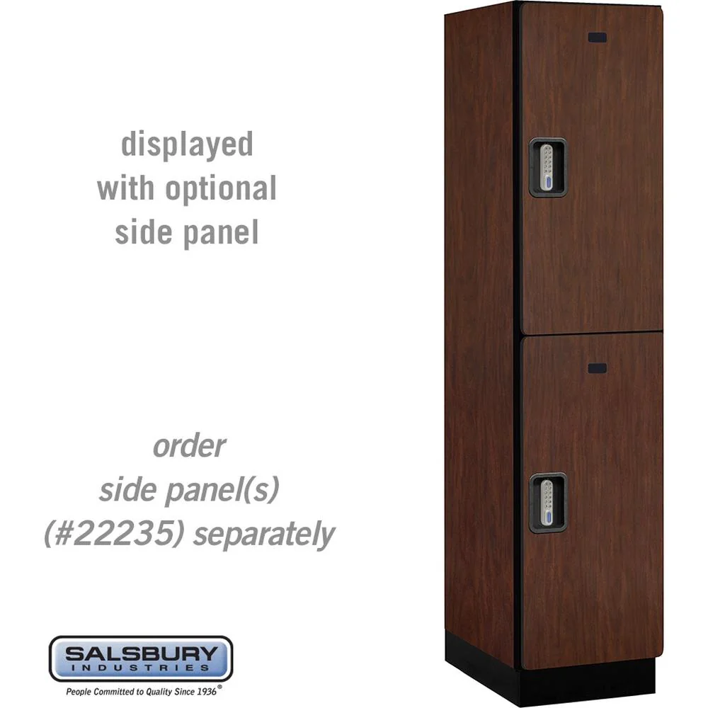 18" Wide Double Tier Designer Wood Locker - 1 Wide - 6 Feet High - 21" Deep by Salsbury - Image 30