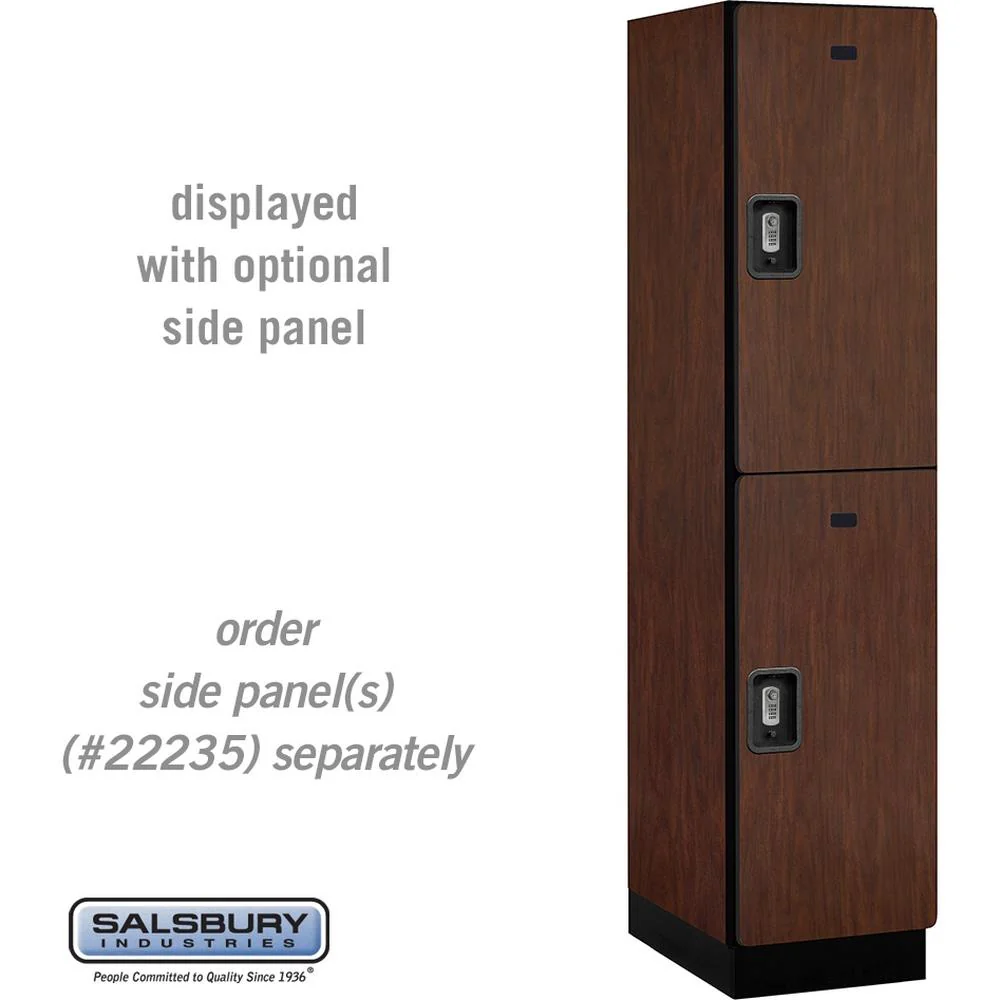 18" Wide Double Tier Designer Wood Locker - 1 Wide - 6 Feet High - 21" Deep by Salsbury - Image 31