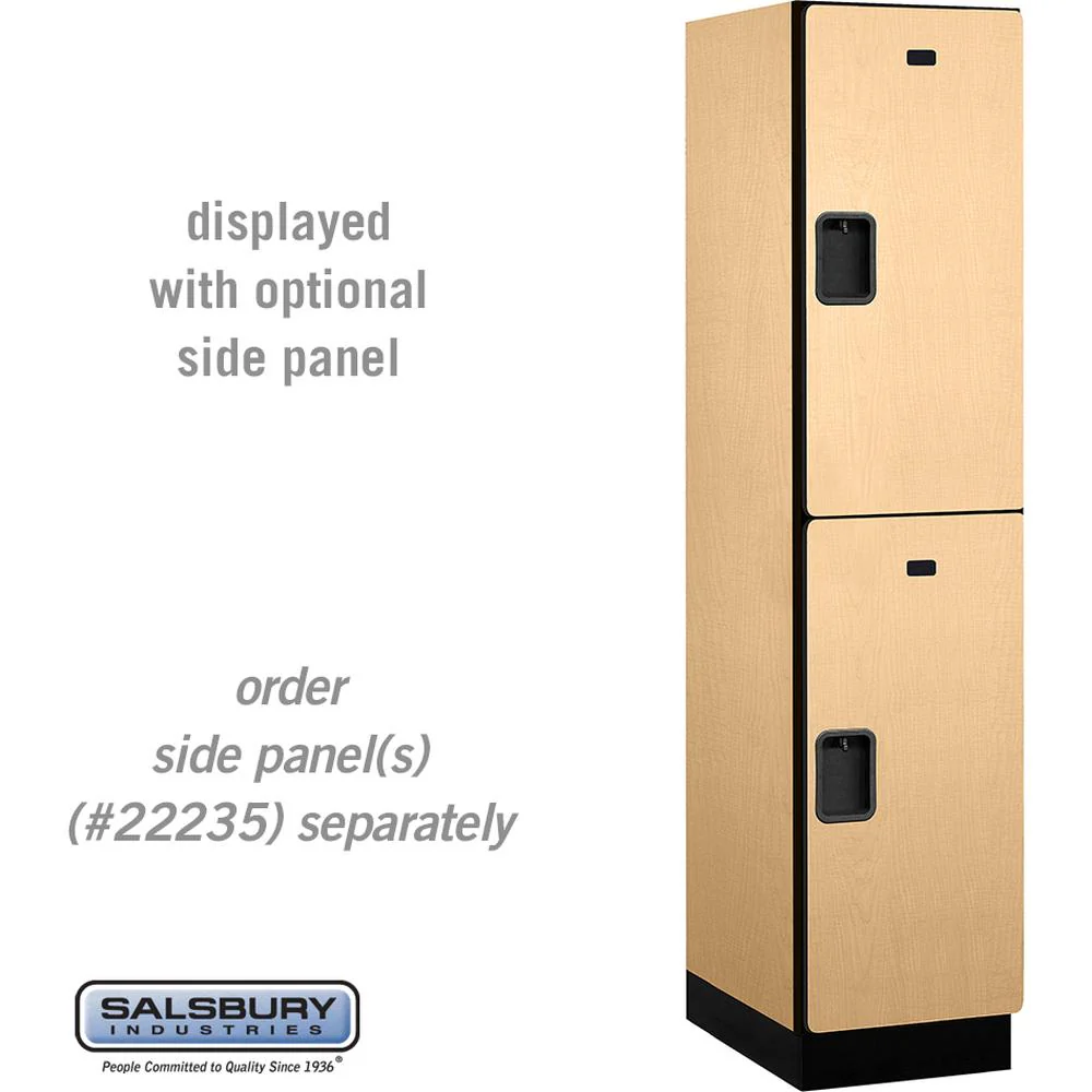 18" Wide Double Tier Designer Wood Locker - 1 Wide - 6 Feet High - 21" Deep by Salsbury - Image 32