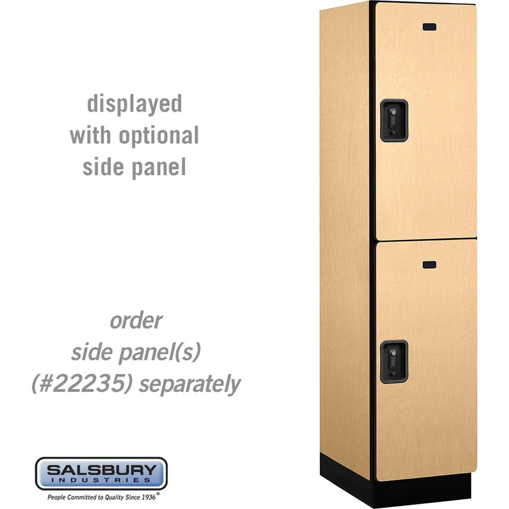 18" Wide Double Tier Designer Wood Locker - 1 Wide - 6 Feet High - 21" Deep by Salsbury - Image 34