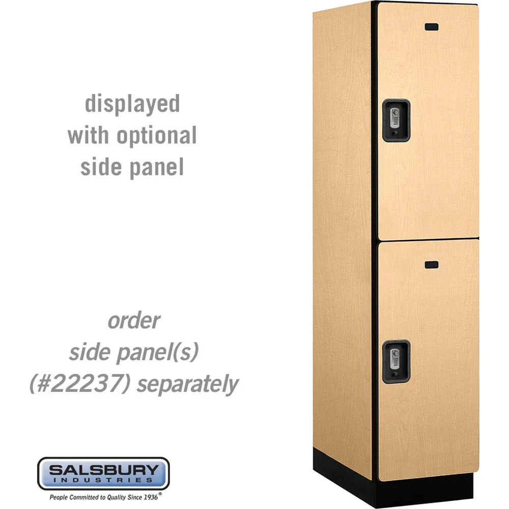18" Wide Double Tier Designer Wood Locker - 1 Wide - 6 Feet High - 24" Deep by Salsbury - Image 36