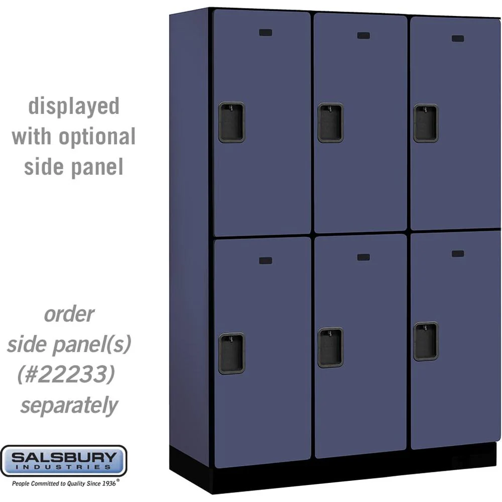 18" Wide Double Tier Designer Wood Locker - 3 Wide - 6 Feet High - 18" Deep by Salsbury - Image 12