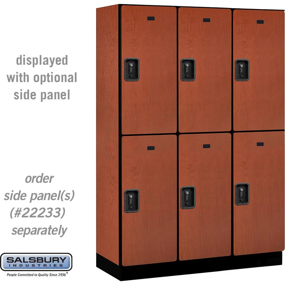 18" Wide Double Tier Designer Wood Locker - 3 Wide - 6 Feet High - 18" Deep by Salsbury - Image 19