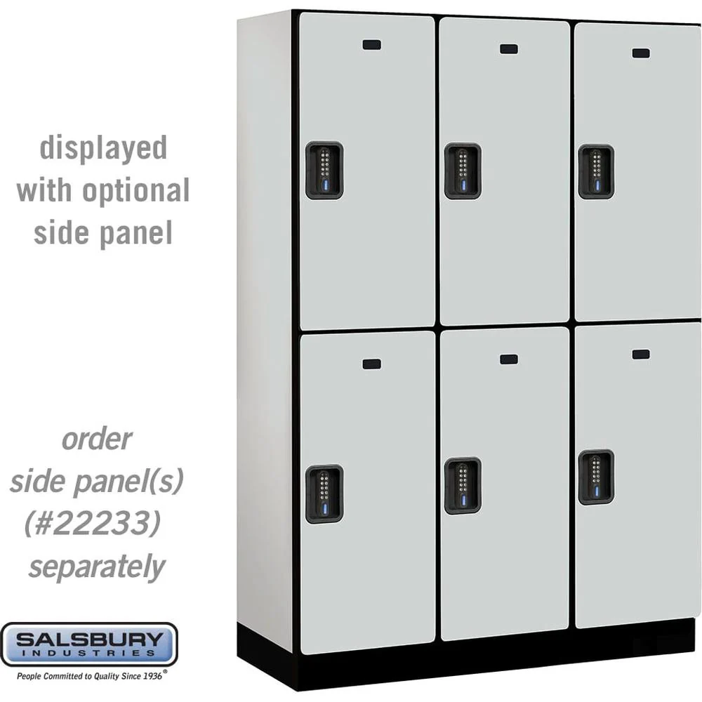18" Wide Double Tier Designer Wood Locker - 3 Wide - 6 Feet High - 18" Deep by Salsbury - Image 23