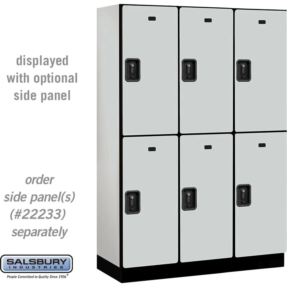 18" Wide Double Tier Designer Wood Locker - 3 Wide - 6 Feet High - 18" Deep by Salsbury - Image 24