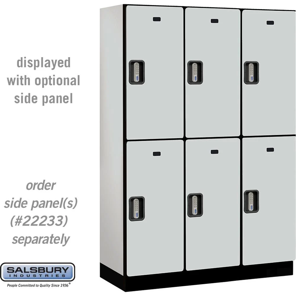 18" Wide Double Tier Designer Wood Locker - 3 Wide - 6 Feet High - 18" Deep by Salsbury - Image 25