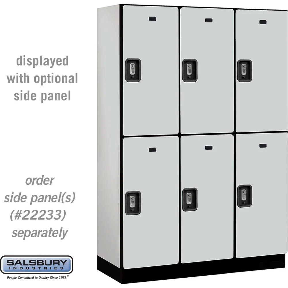 18" Wide Double Tier Designer Wood Locker - 3 Wide - 6 Feet High - 18" Deep by Salsbury - Image 26