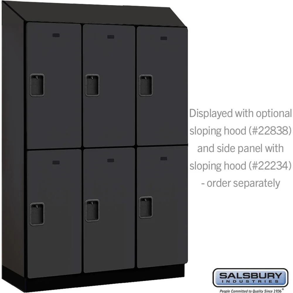 18" Wide Double Tier Designer Wood Locker - 3 Wide - 6 Feet High - 18" Deep by Salsbury - Image 7