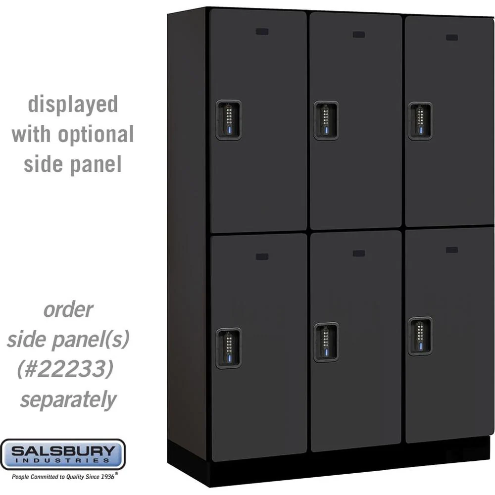 18" Wide Double Tier Designer Wood Locker - 3 Wide - 6 Feet High - 18" Deep by Salsbury - Image 8
