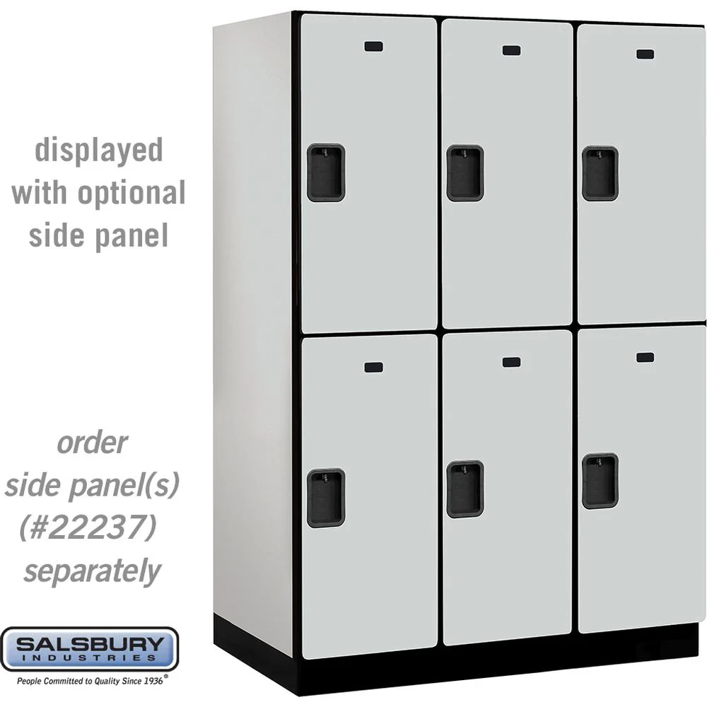 18" Wide Double Tier Designer Wood Locker - 3 Wide - 6 Feet High - 24" Deep by Salsbury - Image 22