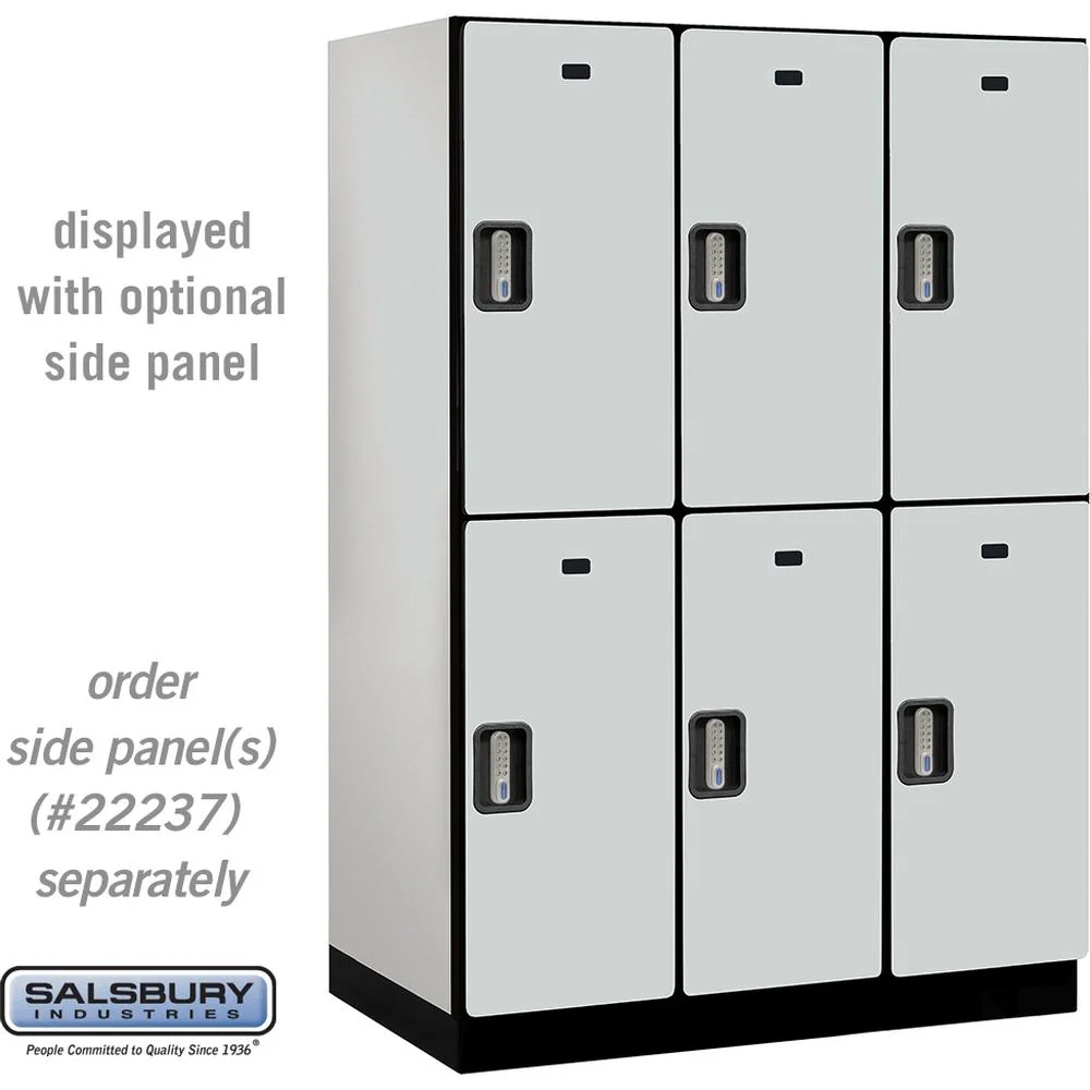 18" Wide Double Tier Designer Wood Locker - 3 Wide - 6 Feet High - 24" Deep by Salsbury - Image 25