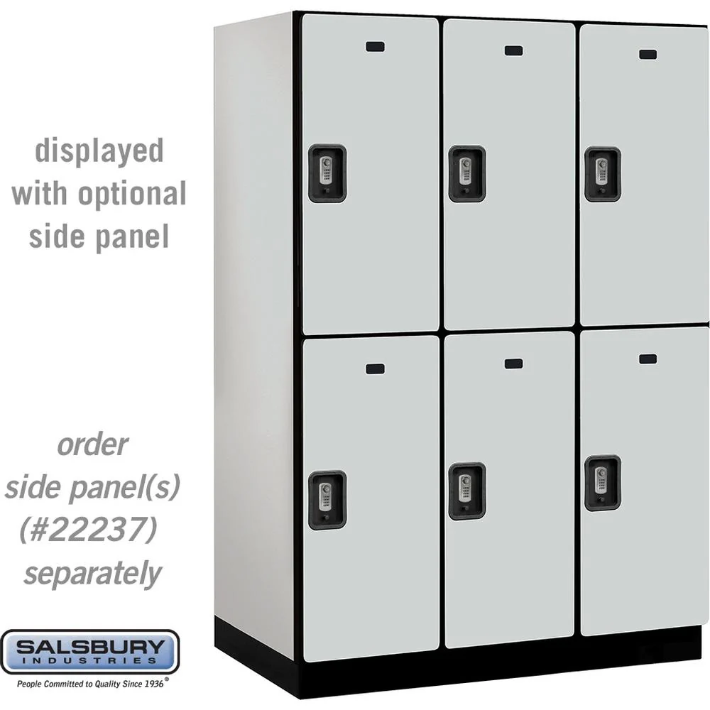 18" Wide Double Tier Designer Wood Locker - 3 Wide - 6 Feet High - 24" Deep by Salsbury - Image 26