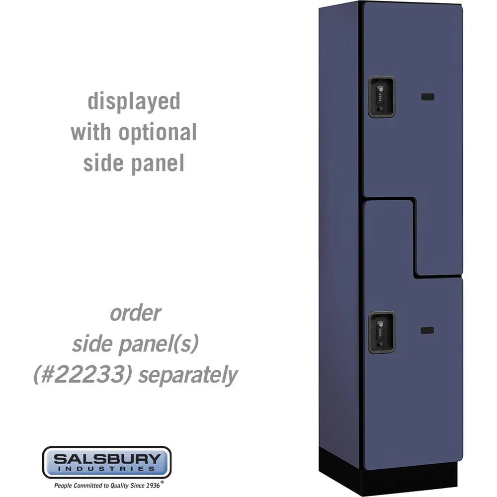 18" Wide Double Tier 'S' Style Designer Wood Locker - 1 Wide - 6 Feet High - 18" Deep by Salsbury - Image 14
