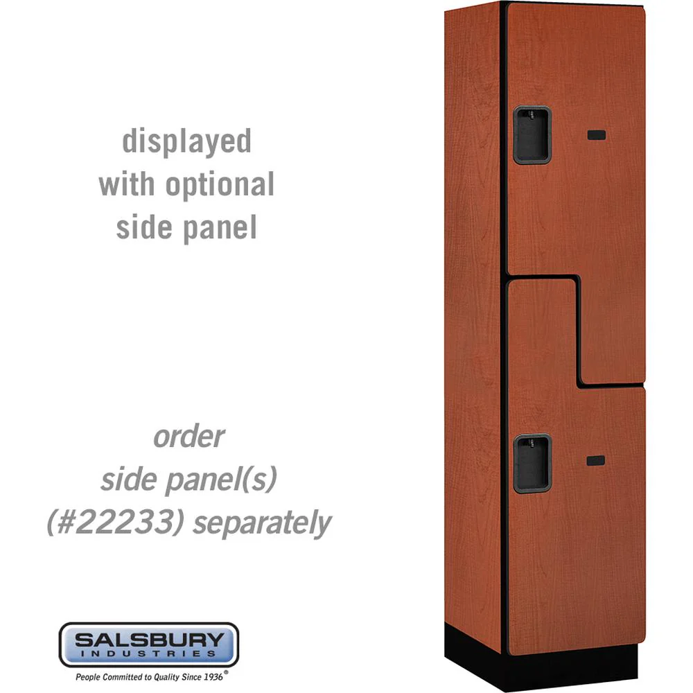 18" Wide Double Tier 'S' Style Designer Wood Locker - 1 Wide - 6 Feet High - 18" Deep by Salsbury - Image 17
