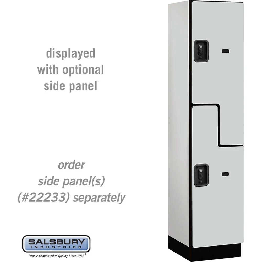 18" Wide Double Tier 'S' Style Designer Wood Locker - 1 Wide - 6 Feet High - 18" Deep by Salsbury - Image 24