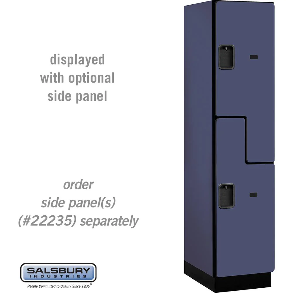 18" Wide Double Tier 'S' Style Designer Wood Locker - 1 Wide - 6 Feet High - 21" Deep by Salsbury - Image 12