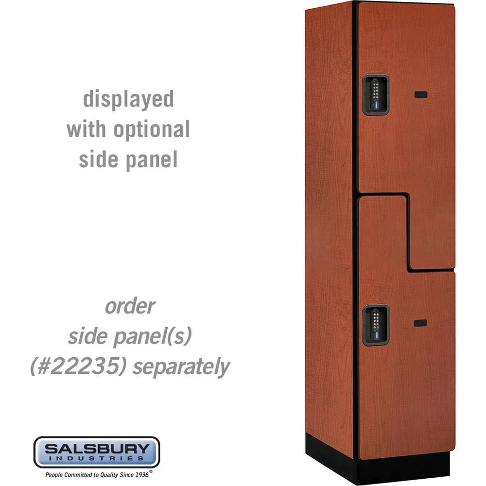 18" Wide Double Tier 'S' Style Designer Wood Locker - 1 Wide - 6 Feet High - 21" Deep by Salsbury - Image 18