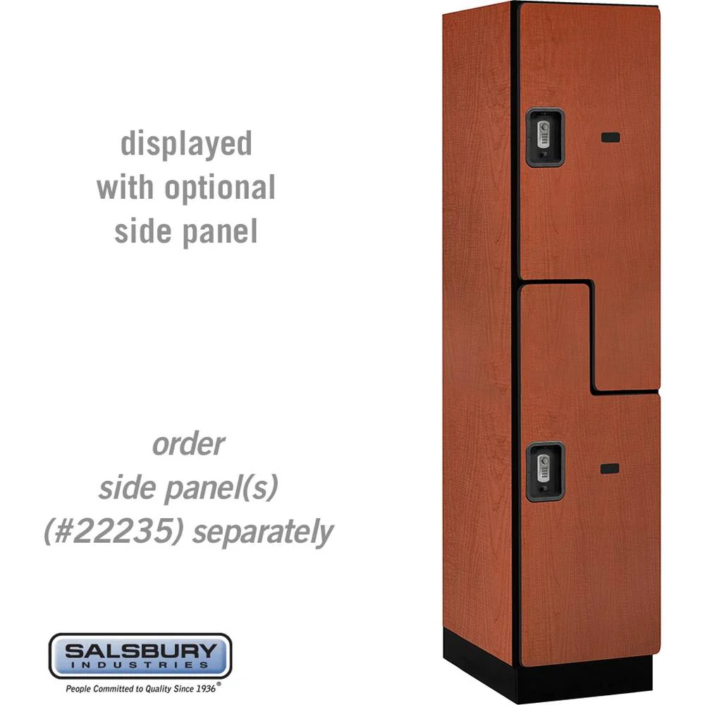 18" Wide Double Tier 'S' Style Designer Wood Locker - 1 Wide - 6 Feet High - 21" Deep by Salsbury - Image 21