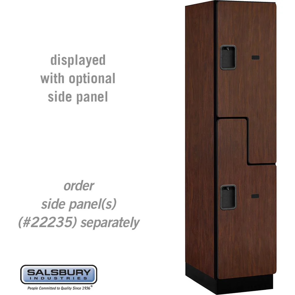 18" Wide Double Tier 'S' Style Designer Wood Locker - 1 Wide - 6 Feet High - 21" Deep by Salsbury - Image 27