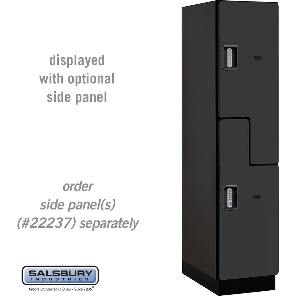 18" Wide Double Tier 'S' Style Designer Wood Locker - 1 Wide - 6 Feet High - 24" Deep by Salsbury - Image 10