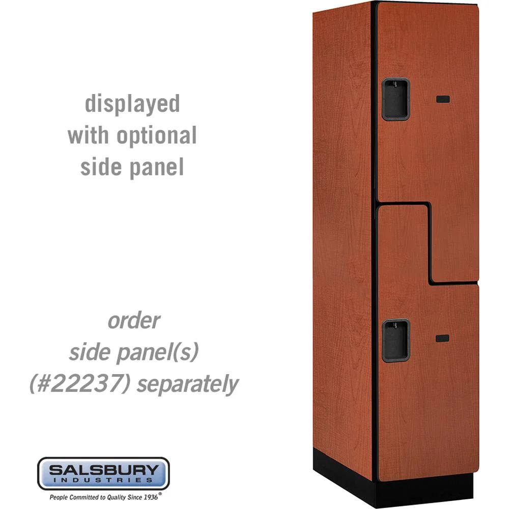 18" Wide Double Tier 'S' Style Designer Wood Locker - 1 Wide - 6 Feet High - 24" Deep by Salsbury - Image 17