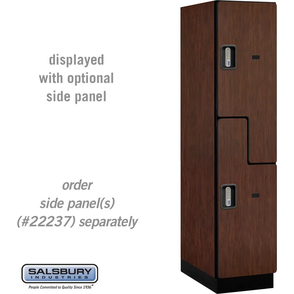 18" Wide Double Tier 'S' Style Designer Wood Locker - 1 Wide - 6 Feet High - 24" Deep by Salsbury - Image 30