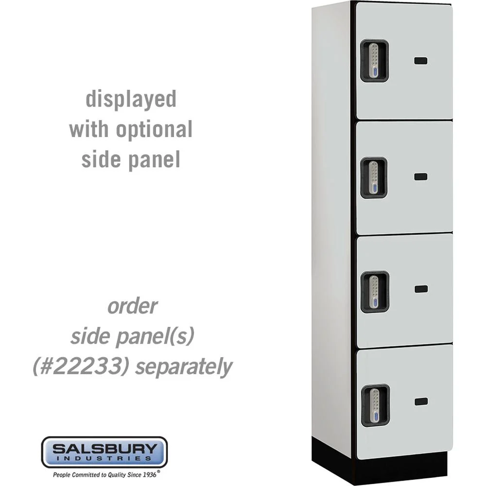 18" Wide Four Tier Designer Wood Locker - 1 Wide - 6 Feet High - 18" Deep by Salsbury - Image 25