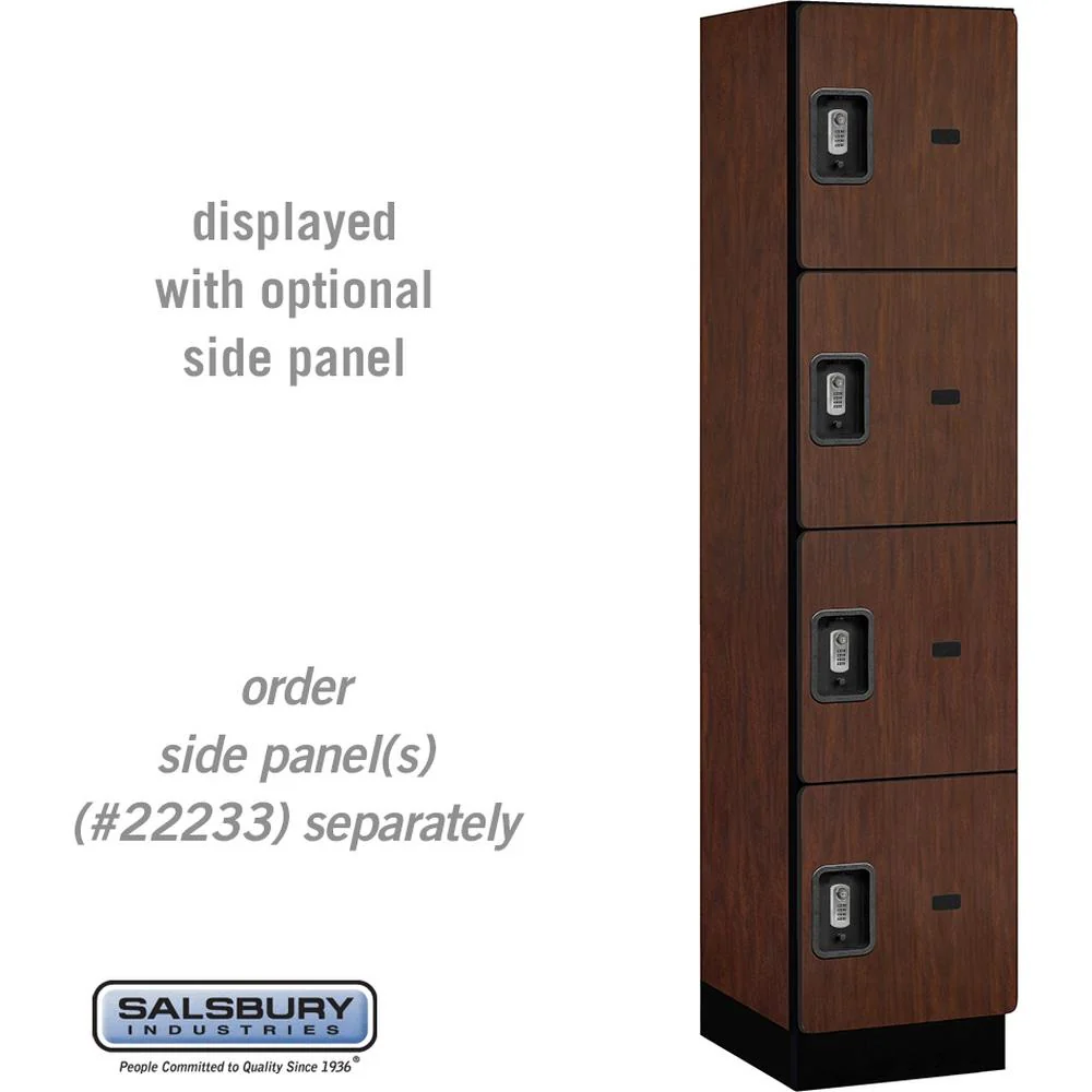 18" Wide Four Tier Designer Wood Locker - 1 Wide - 6 Feet High - 18" Deep by Salsbury - Image 31