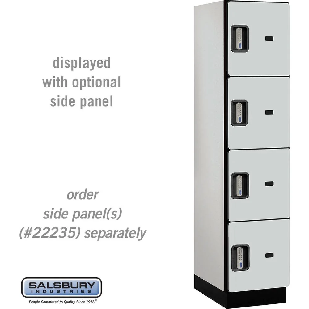 18" Wide Four Tier Designer Wood Locker - 1 Wide - 6 Feet High - 21" Deep by Salsbury - Image 25