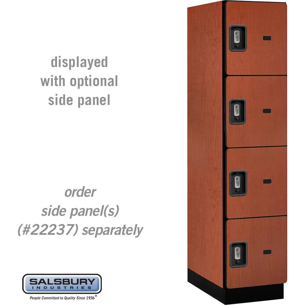 18" Wide Four Tier Designer Wood Locker - 1 Wide - 6 Feet High - 24" Deep by Salsbury - Image 21