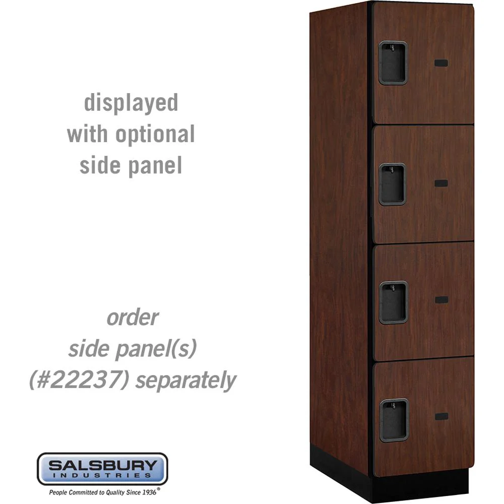 18" Wide Four Tier Designer Wood Locker - 1 Wide - 6 Feet High - 24" Deep by Salsbury - Image 27