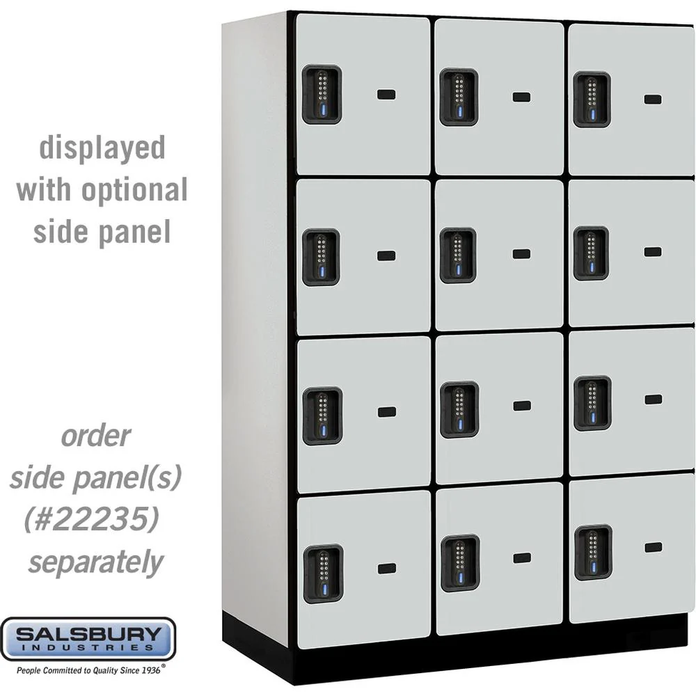 18" Wide Four Tier Designer Wood Locker - 3 Wide - 6 Feet High - 21" Deep by Salsbury - Image 23