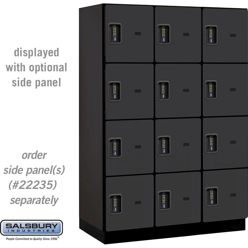 18" Wide Four Tier Designer Wood Locker - 3 Wide - 6 Feet High - 21" Deep by Salsbury - Image 8