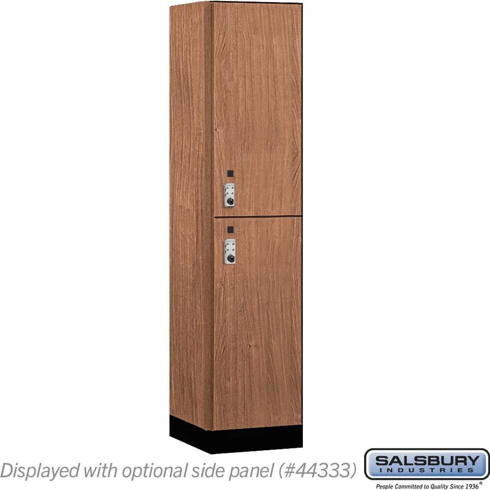 18" Wide Premier Wood Locker - Double Tier-1 Wide - 6 Feet High - 18" Deep by Salsbury - Image 24