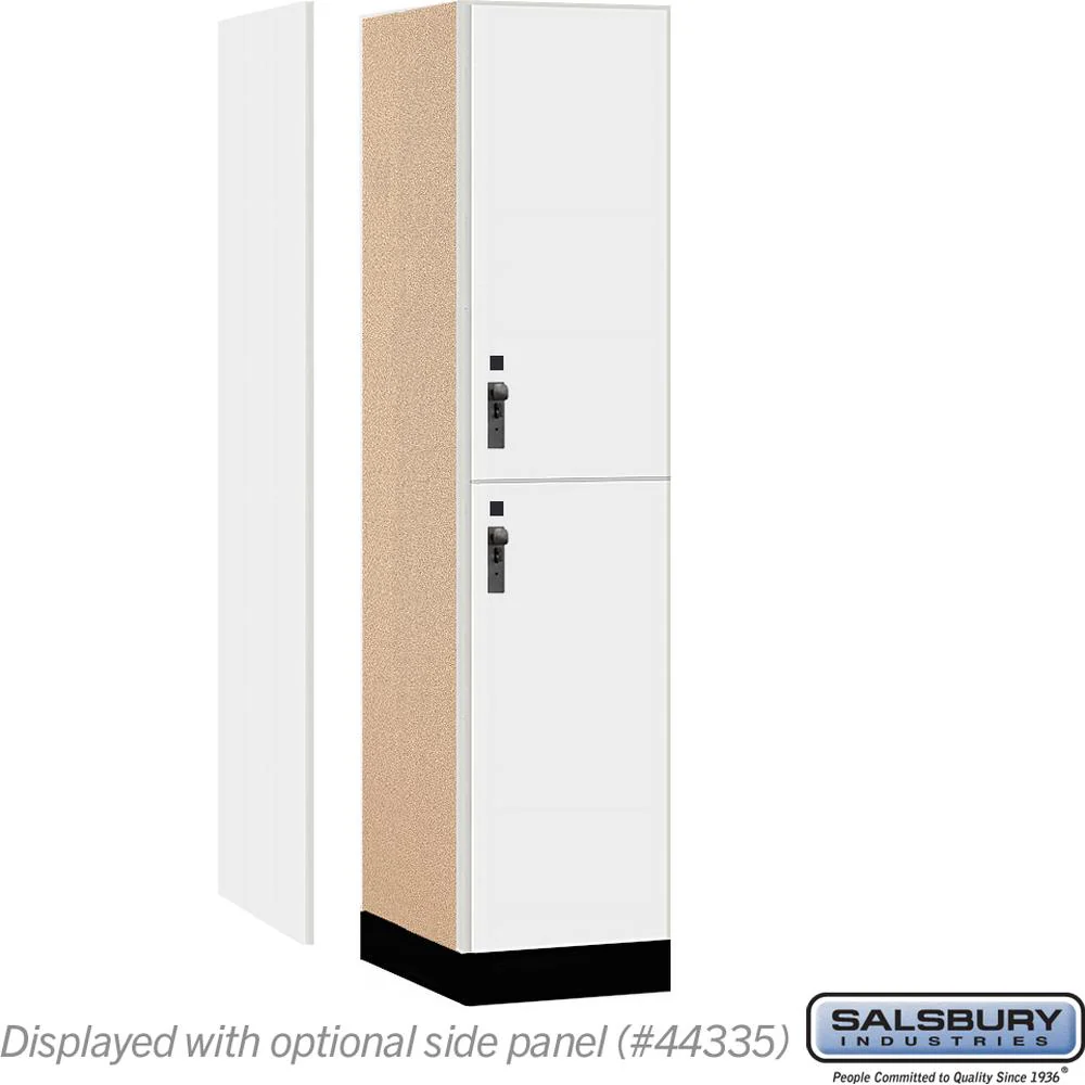 18" Wide Premier Wood Locker - Double Tier-1 Wide - 6 Feet High - 21" Deep by Salsbury - Image 2