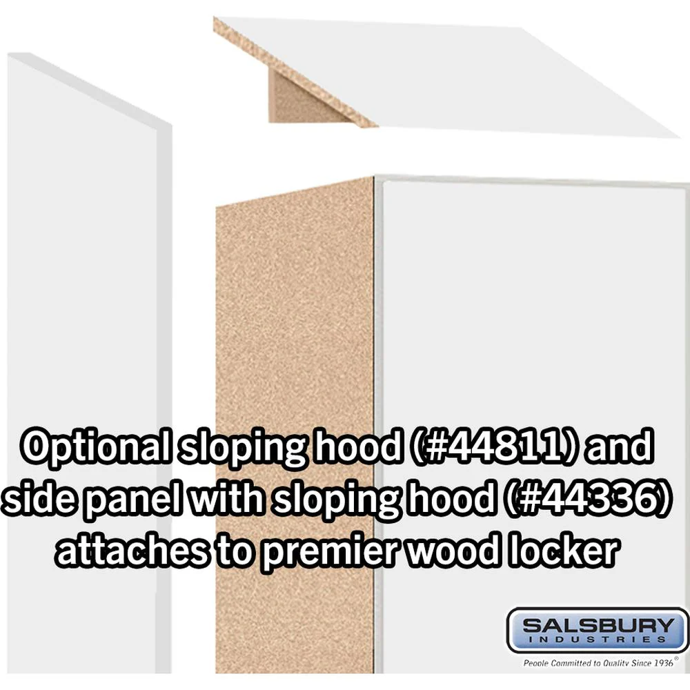 18" Wide Premier Wood Locker - Double Tier-1 Wide - 6 Feet High - 21" Deep by Salsbury - Image 6