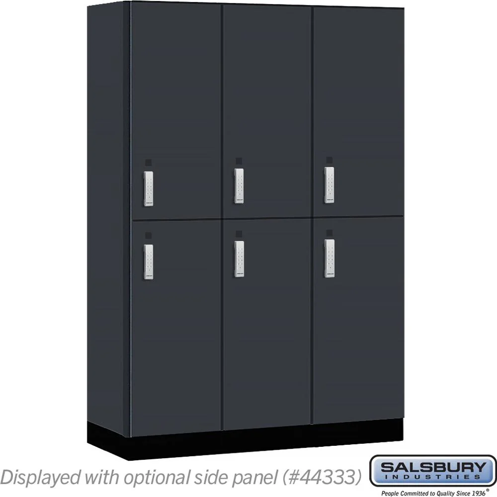 18" Wide Premier Wood Locker - Double Tier-3 Wide - 6 Feet High - 18" Deep by Salsbury - Image 17