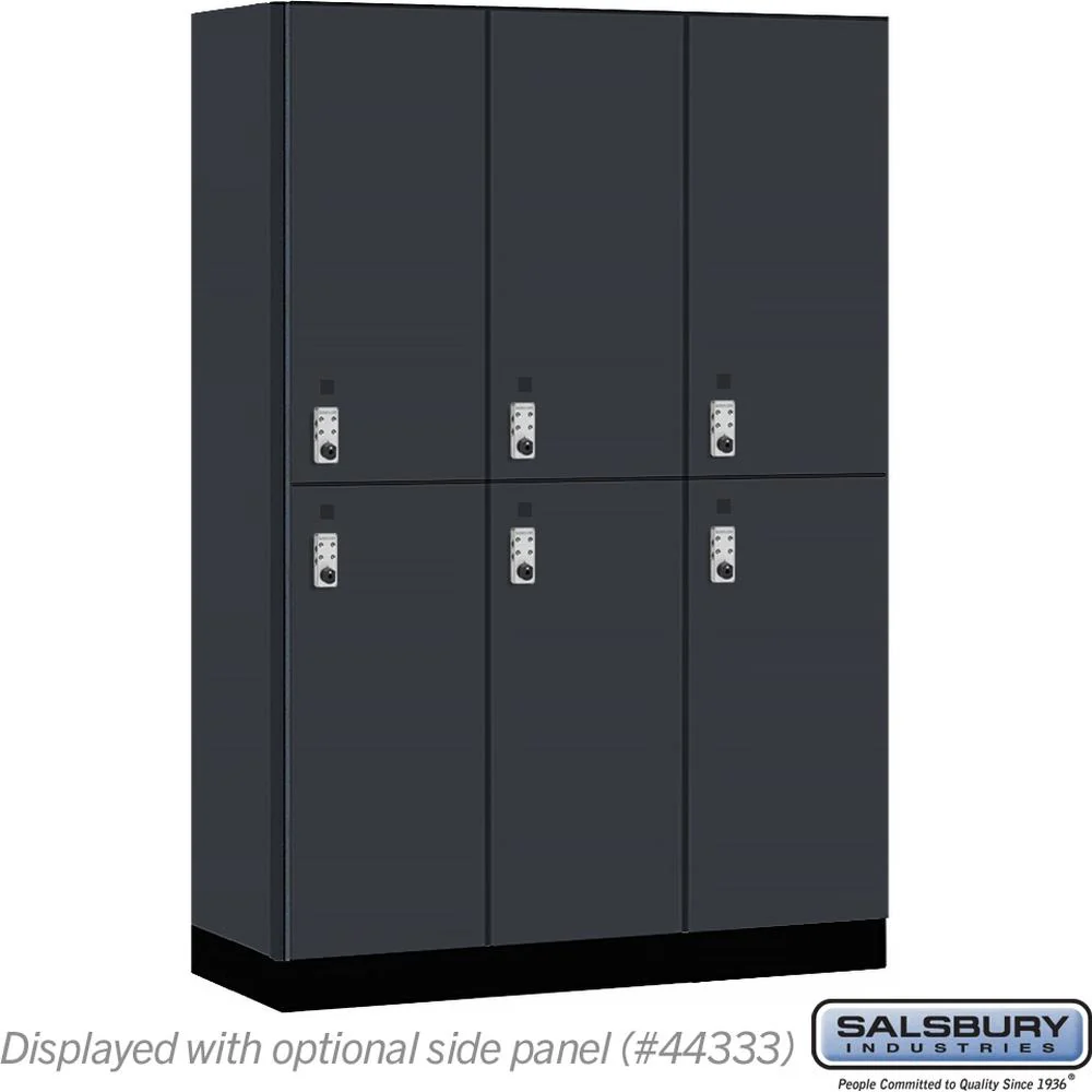 18" Wide Premier Wood Locker - Double Tier-3 Wide - 6 Feet High - 18" Deep by Salsbury - Image 18