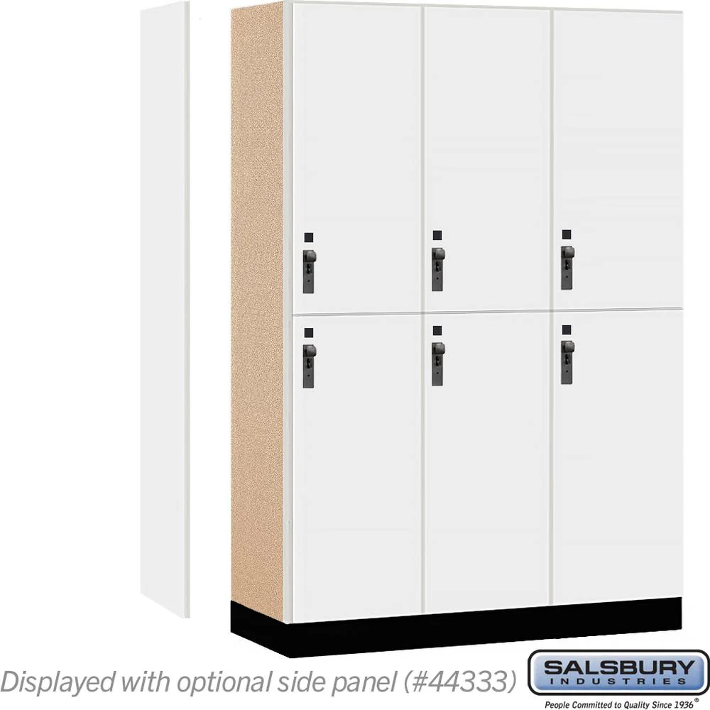 18" Wide Premier Wood Locker - Double Tier-3 Wide - 6 Feet High - 18" Deep by Salsbury - Image 2
