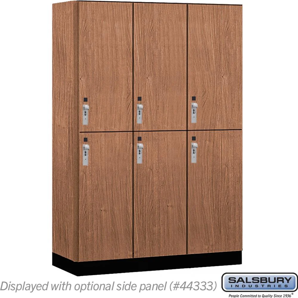 18" Wide Premier Wood Locker - Double Tier-3 Wide - 6 Feet High - 18" Deep by Salsbury - Image 22