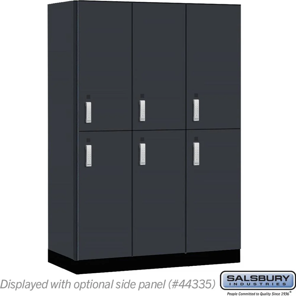 18" Wide Premier Wood Locker - Double Tier-3 Wide - 6 Feet High - 21" Deep by Salsbury - Image 17