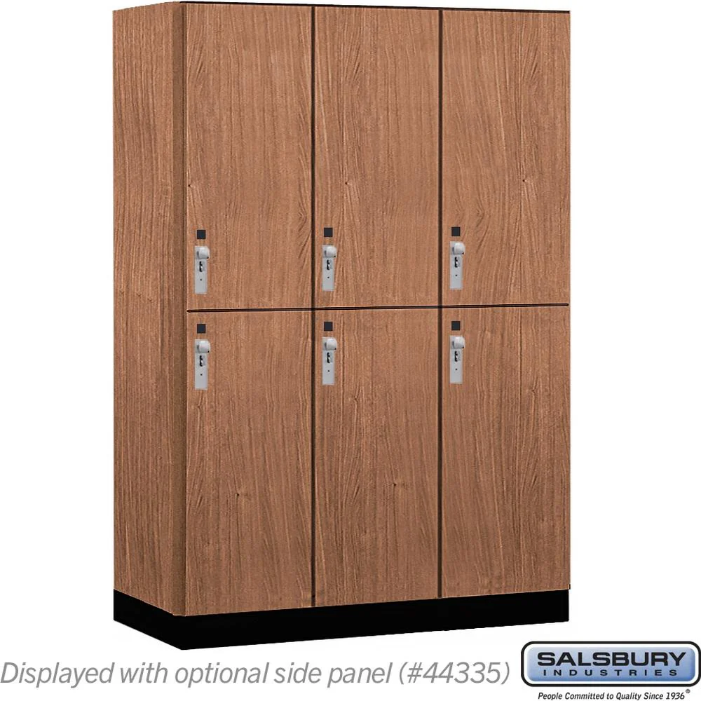 18" Wide Premier Wood Locker - Double Tier-3 Wide - 6 Feet High - 21" Deep by Salsbury - Image 22