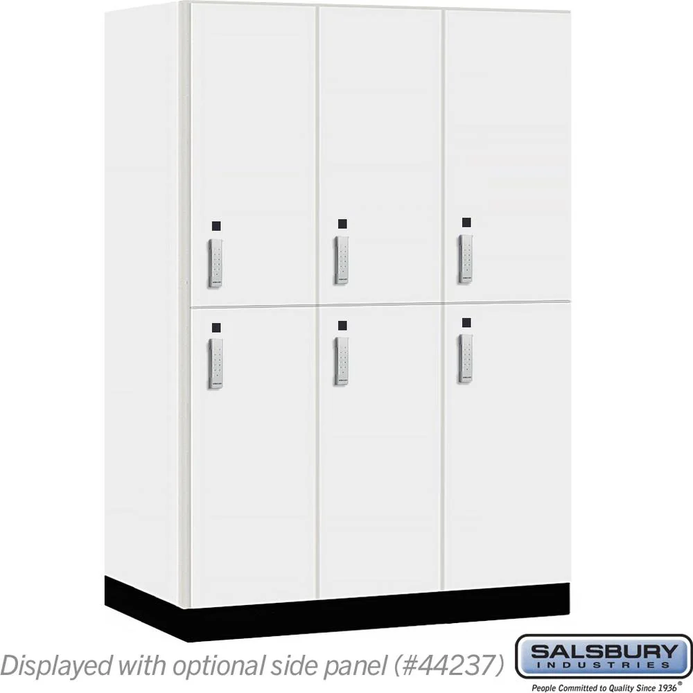 18" Wide Premier Wood Locker - Double Tier-3 Wide - 6 Feet High - 24" Deep by Salsbury - Image 11
