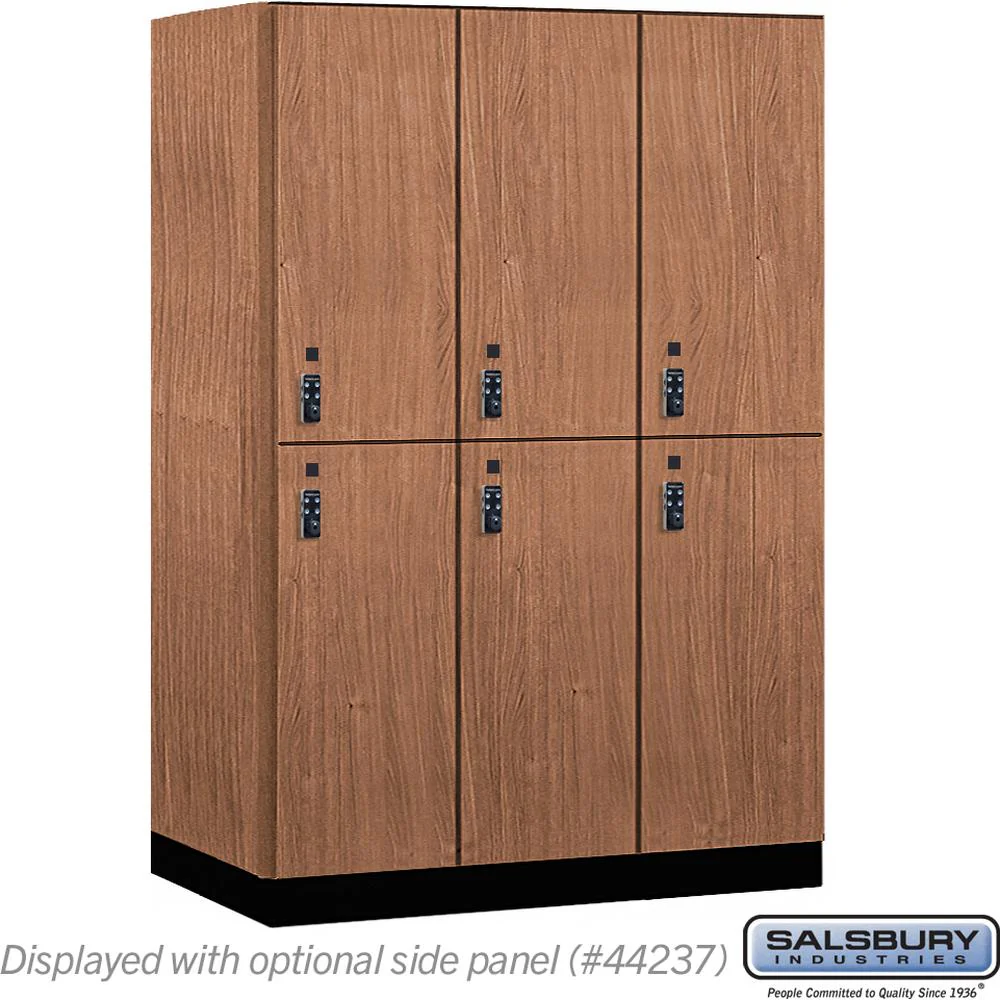 18" Wide Premier Wood Locker - Double Tier-3 Wide - 6 Feet High - 24" Deep by Salsbury - Image 21