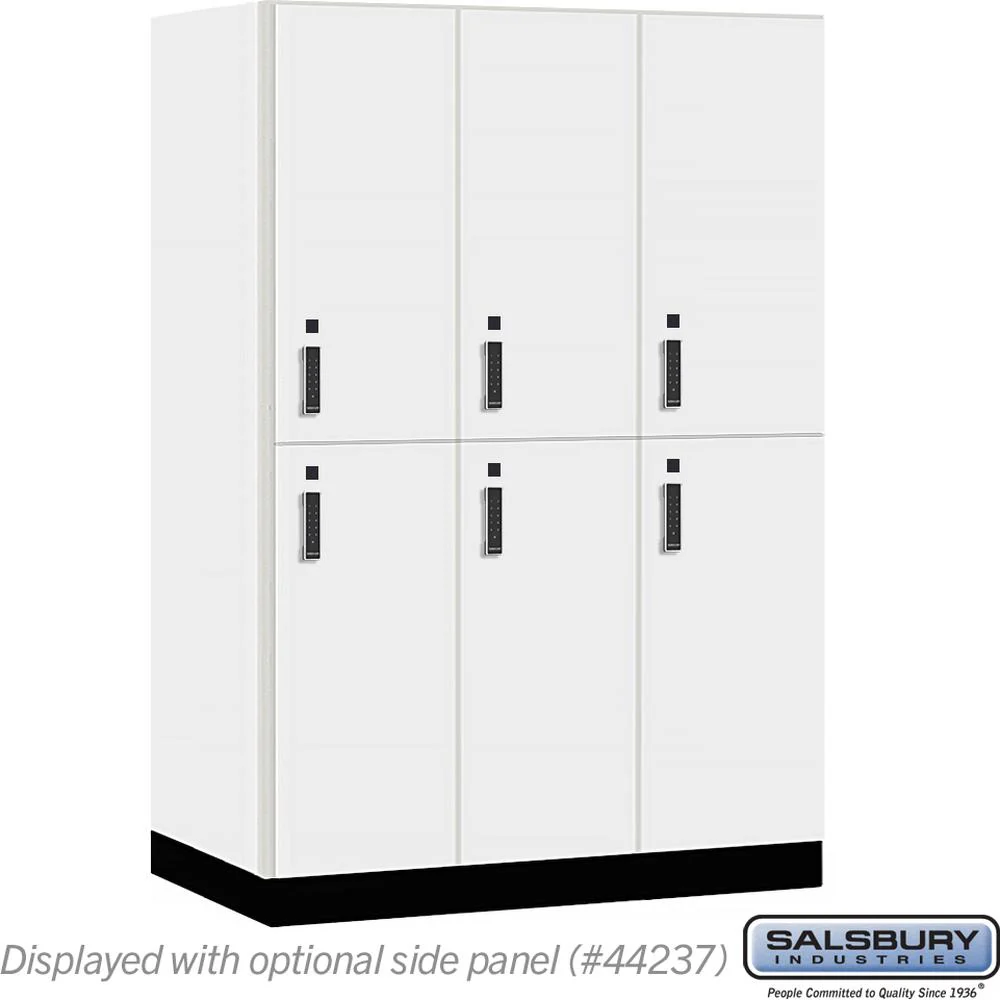 18" Wide Premier Wood Locker - Double Tier-3 Wide - 6 Feet High - 24" Deep by Salsbury - Image 8