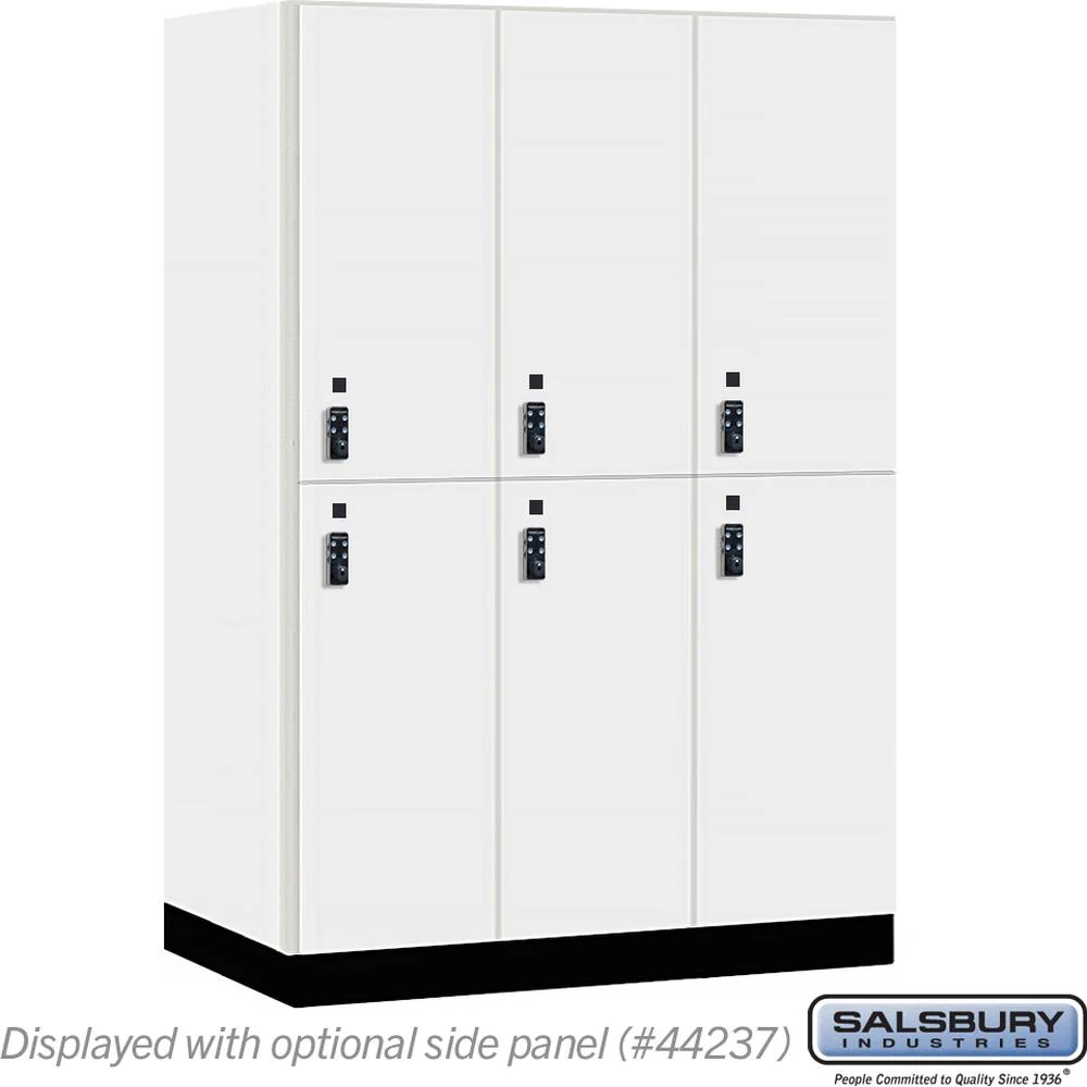 18" Wide Premier Wood Locker - Double Tier-3 Wide - 6 Feet High - 24" Deep by Salsbury - Image 9