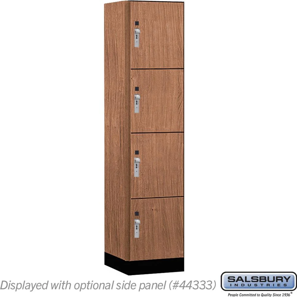 18" Wide Premier Wood Locker - Four Tier-1 Wide - 6 Feet High - 18" Deep by Salsbury - Image 22