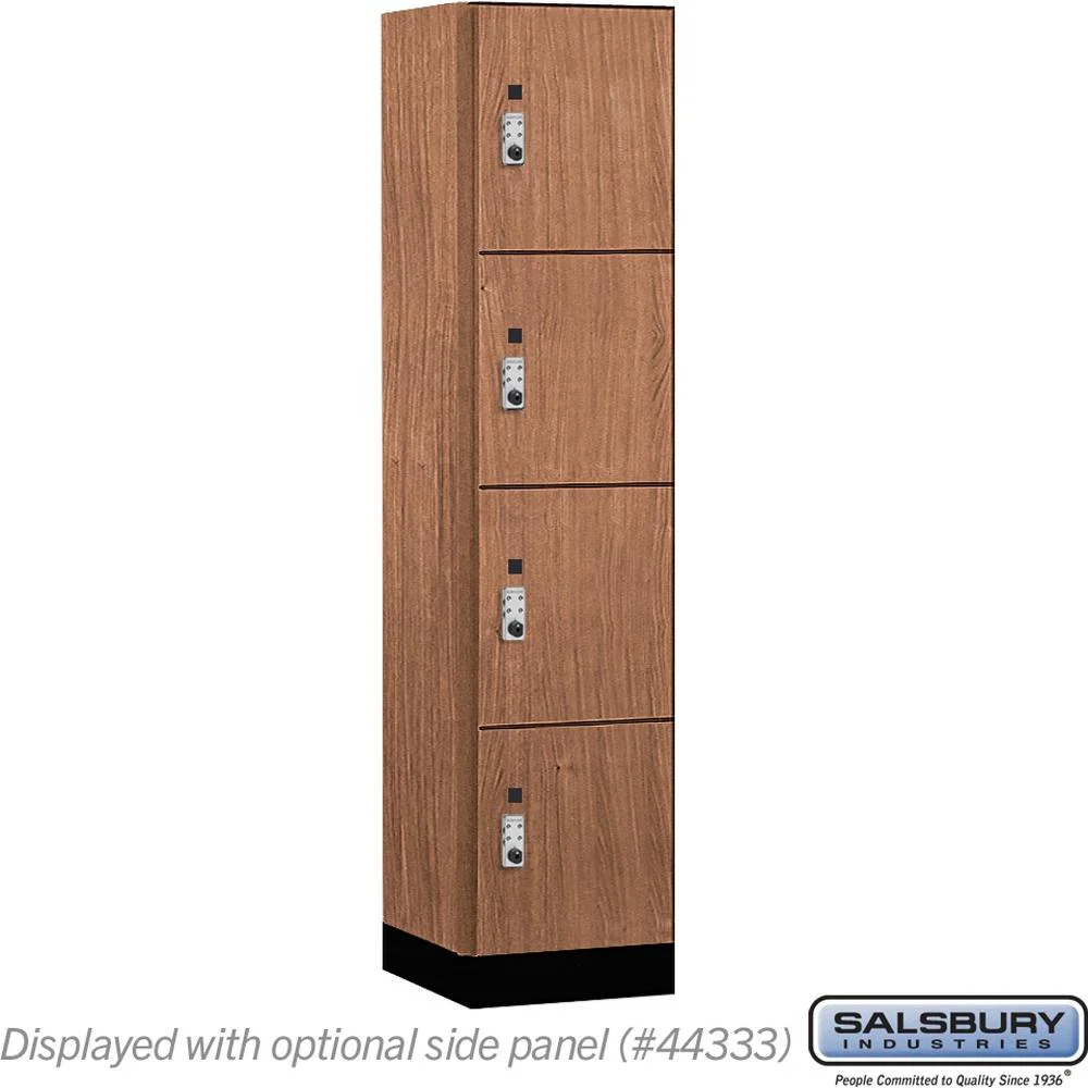 18" Wide Premier Wood Locker - Four Tier-1 Wide - 6 Feet High - 18" Deep by Salsbury - Image 24