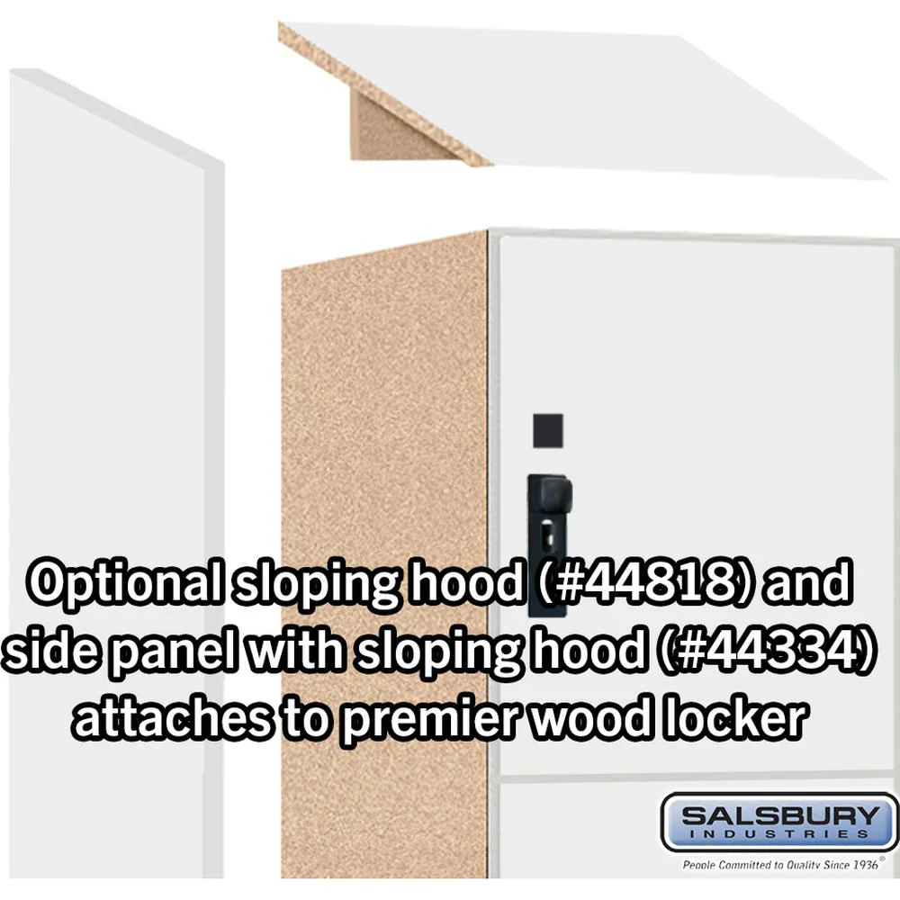 18" Wide Premier Wood Locker - Four Tier-1 Wide - 6 Feet High - 18" Deep by Salsbury - Image 6