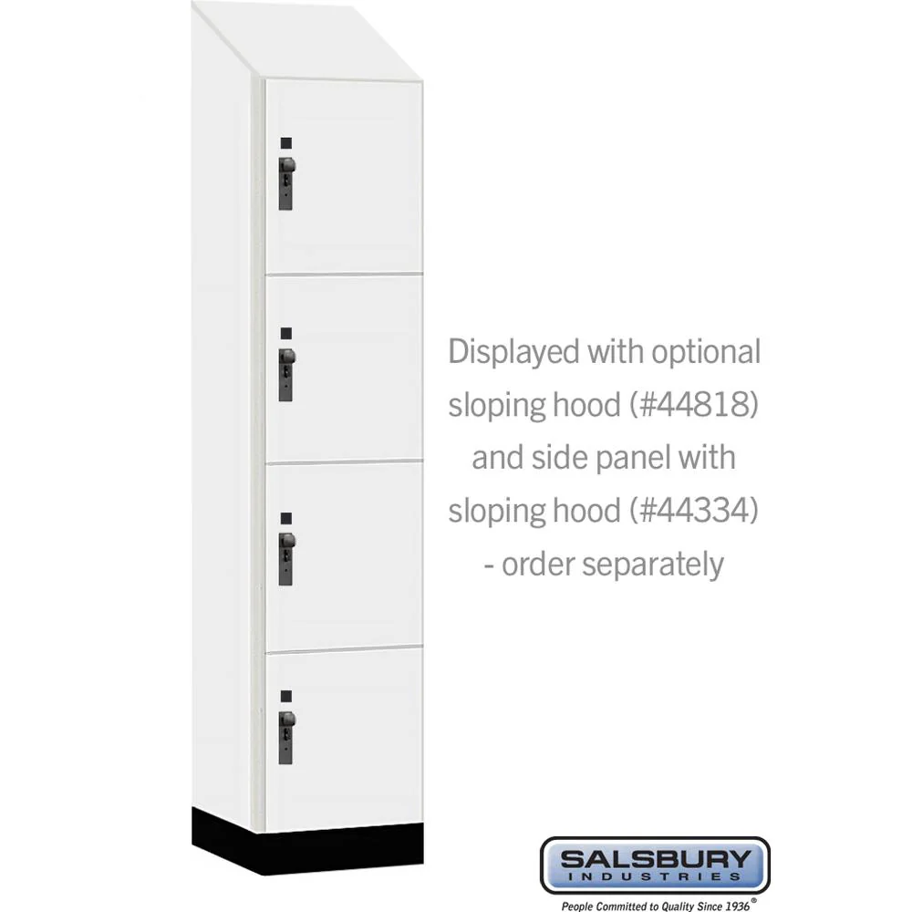 18" Wide Premier Wood Locker - Four Tier-1 Wide - 6 Feet High - 18" Deep by Salsbury - Image 7